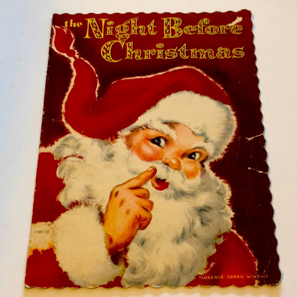 The Night Before Christmas Illustration by Florence Winship 1951 edition 🎄